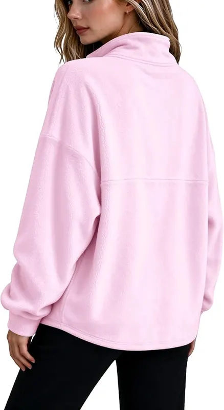1/4 Zip Pullover Women Mock Neck Sweet – product photo 5 of 8