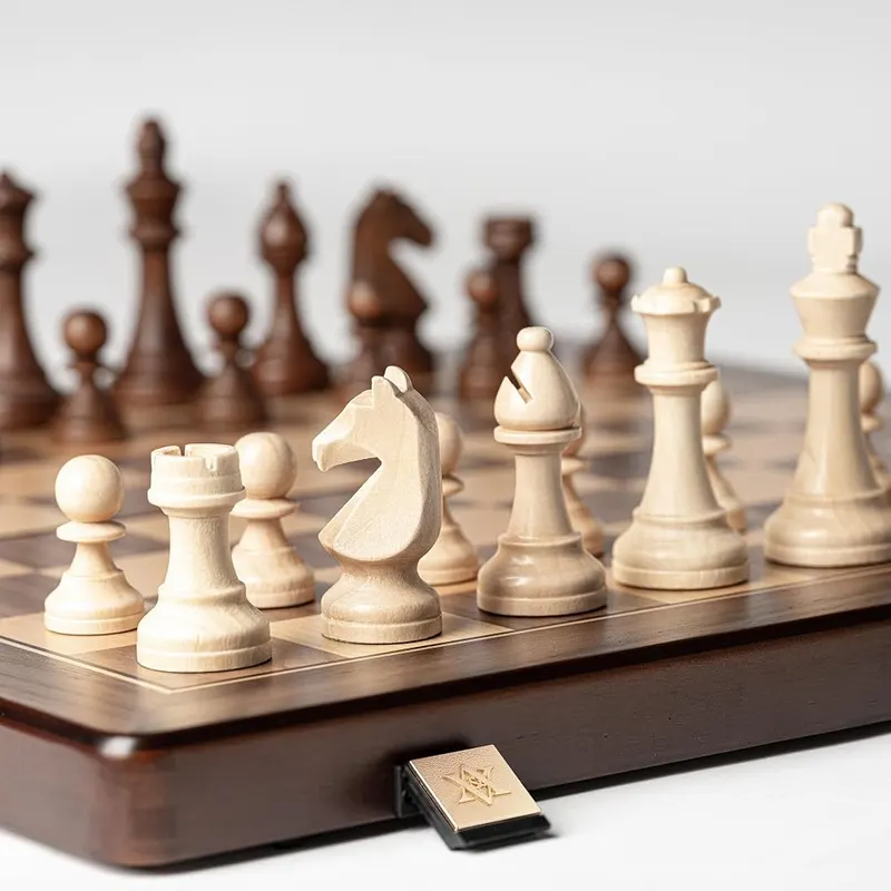 A&A 15″ Magnetic Wooden Chess Set – product photo 7 of 9