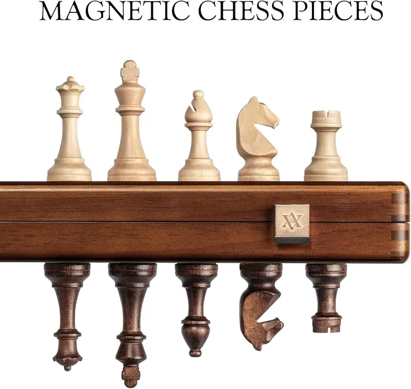 A&A 15″ Magnetic Wooden Chess Set – product photo 9 of 9