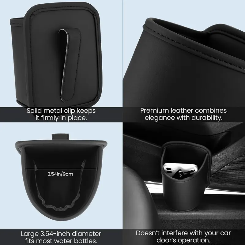 1797 Car Door Cup Holder Clip – Clip-On, Stays Secure