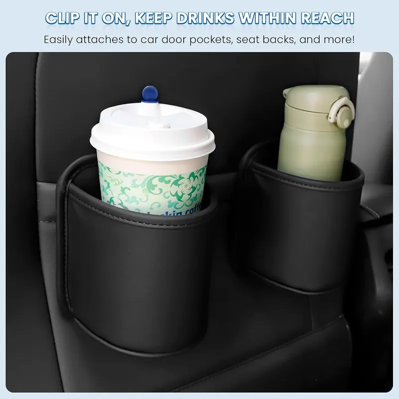 1797 Car Door Cup Holder Clip – Doubles as a Mini Trash Bin