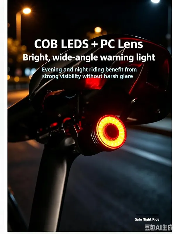 20 COB LEDs ChayWillow Smart Bike Taillight – Smart vibration power sensor