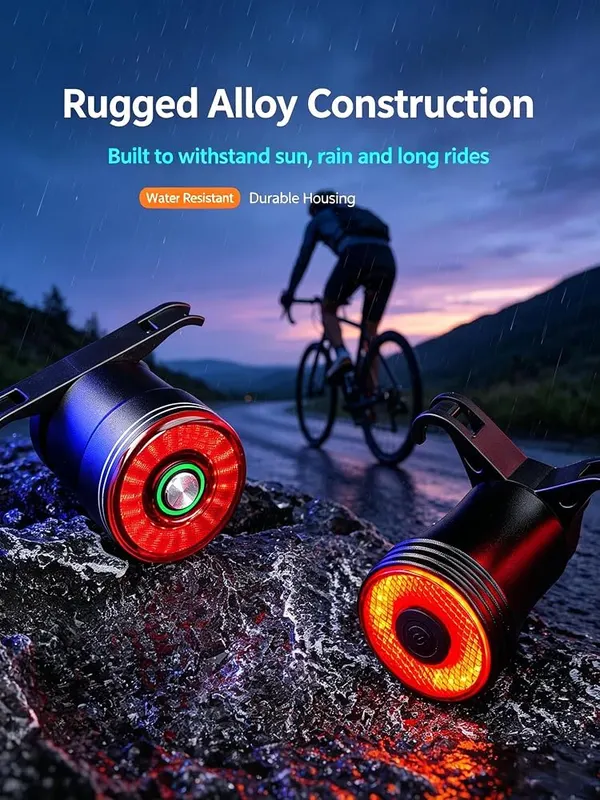 20 COB LEDs ChayWillow Smart Bike Taillight – Five distinct lighting patterns