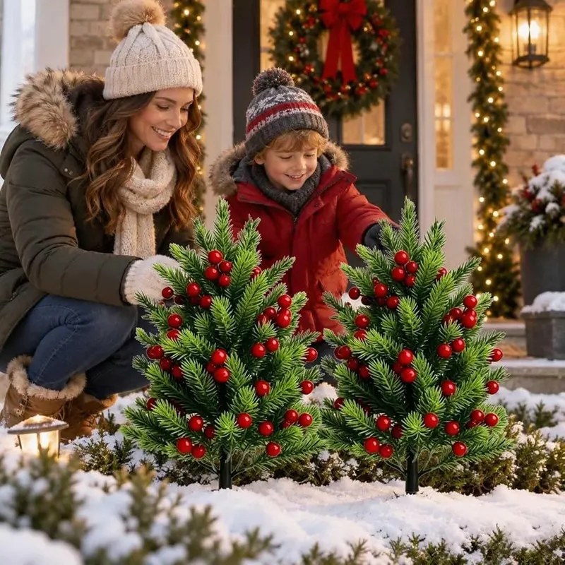 Generic 23 Inch Berry Christmas Tree Stakes – product photo 3 of 7
