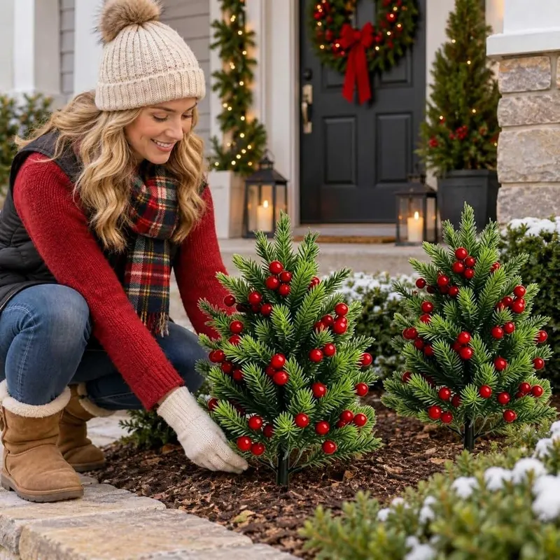 Generic 23 Inch Berry Christmas Tree Stakes – product photo 4 of 7