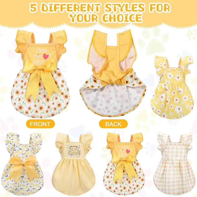 Abbylike 5 Pcs Dog Dresses – product photo 3 of 7