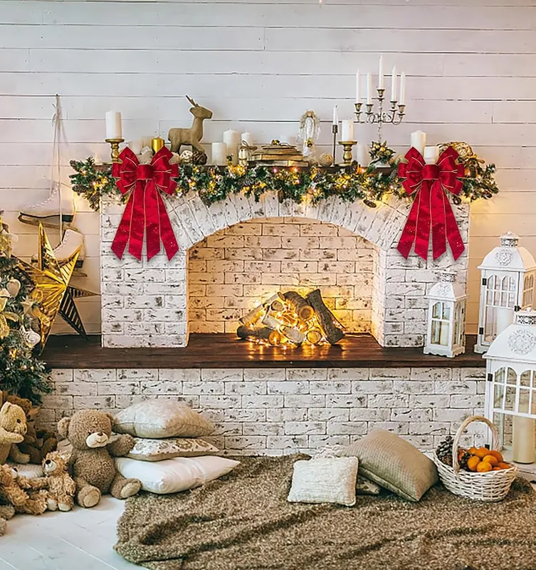 ABTOLS Large Christmas Red Bow – Eye-catching elements
