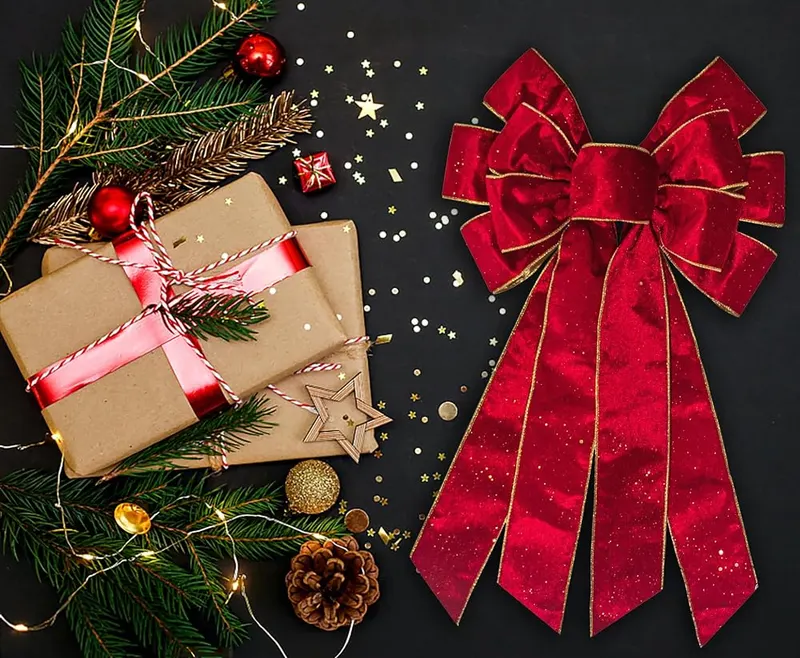ABTOLS Large Christmas Red Bow – Appropriate dimensions