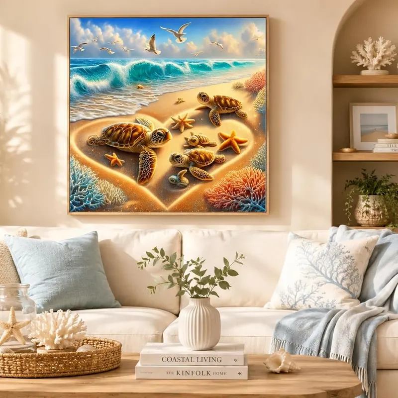 Acelii Beach Diamond Painting Kits – Sparkling 5d Diamond Effect