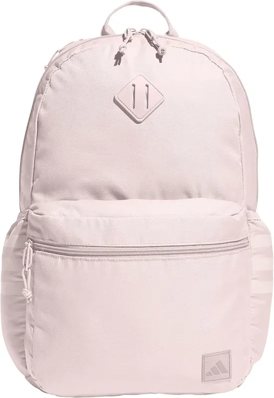 adidas Classic 3-Stripe School Backpack 27L 16-In in Sandy Pink/Onix Grey/5a