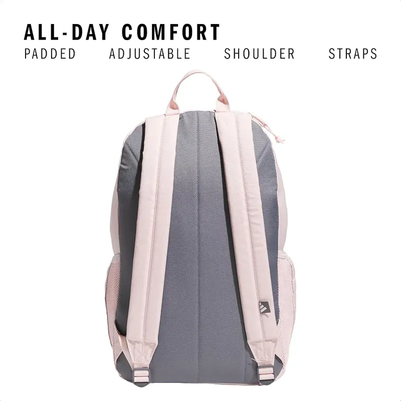 adidas Classic 3-Stripe School Backpack 27L 16-In – Two side water bottle pockets that fit up