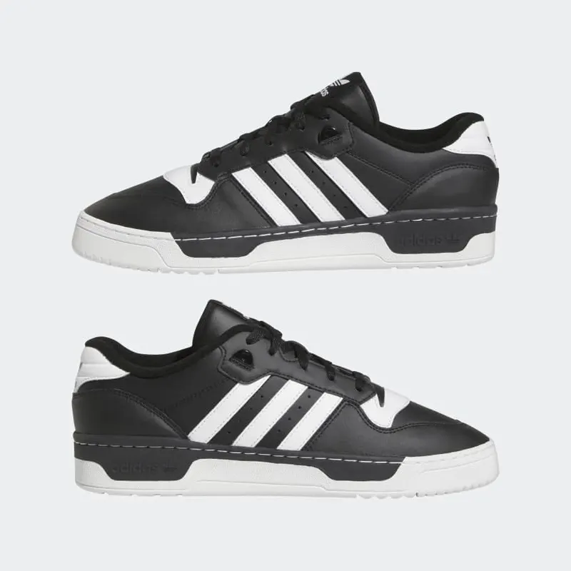 adidas Rivalry Low Shoes Black/White/Black – product photo 6 of 8