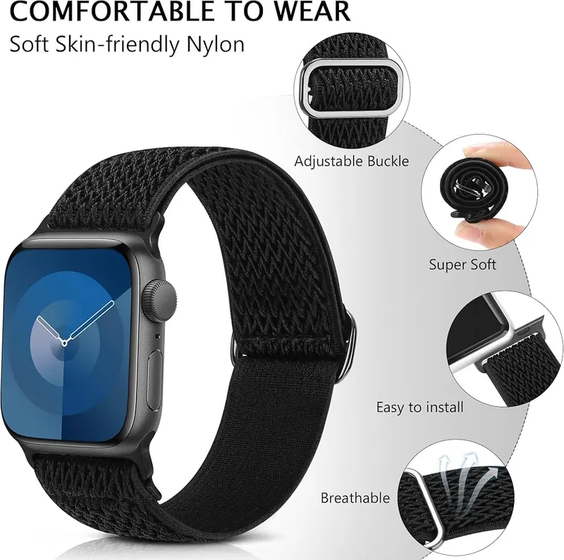 Aegce Stretchy Sport Band Compatible – Elastic Nylon Material
