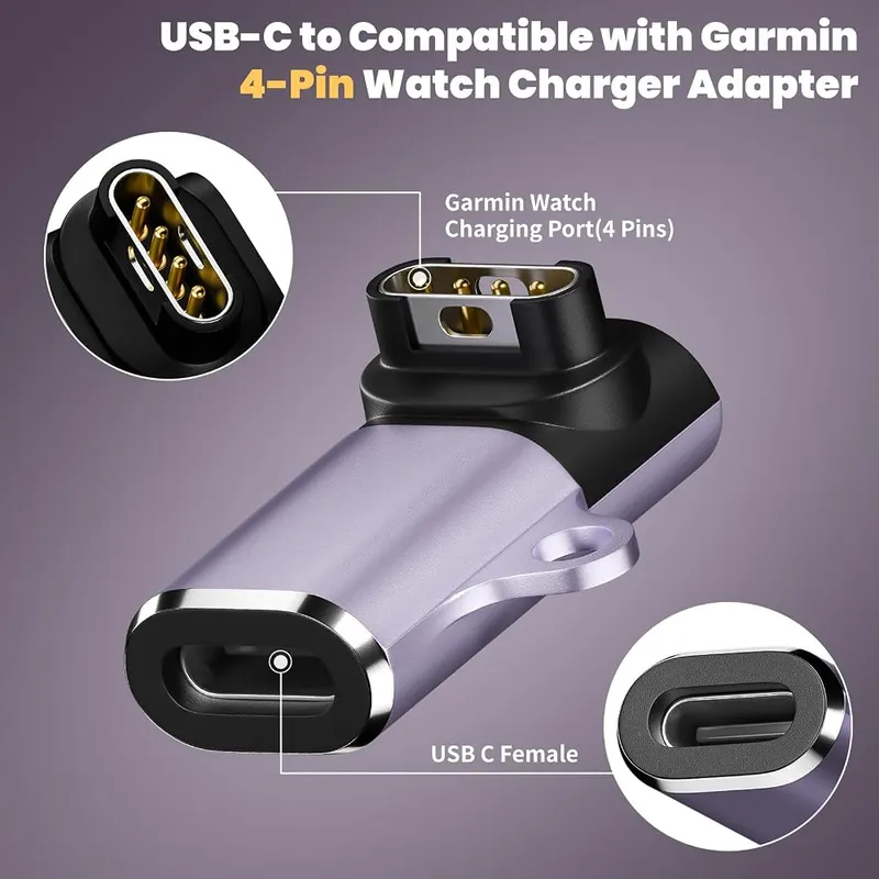 Aeroliteㅤ USB C Charging Adapter Compatible – Built for Garmin watches