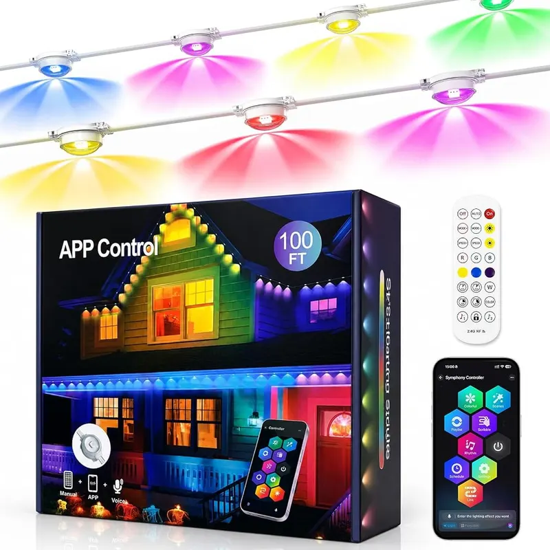 AFSVTTS Permanent Outdoor Lights in Multicolor