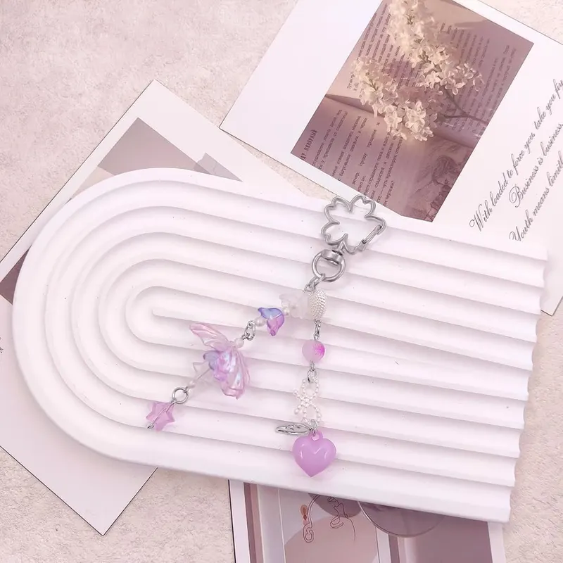AGEN KGEN Aesthetic Y2K keychains Cute Butterfly Star – product photo 2 of 9