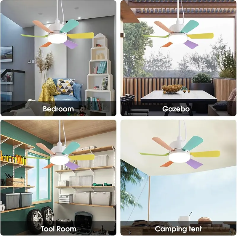 AHAWILL Outdoor Ceiling Fans – Remote with timer and 3 speeds