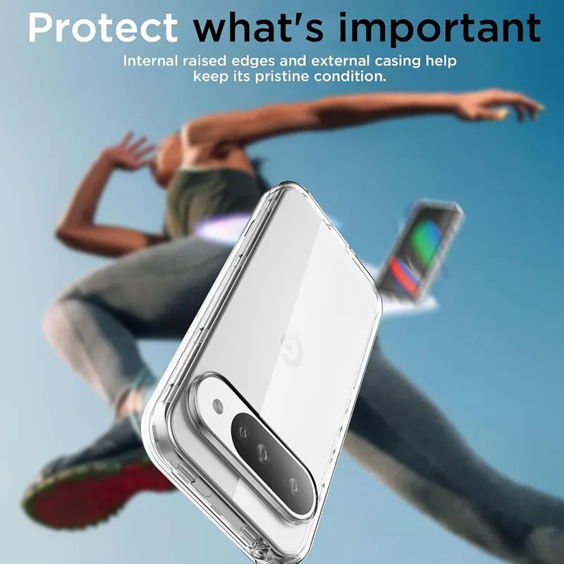 AICase for Google Pixel 10/10 Pro Clear – 100% Save the Back Camera and Screen