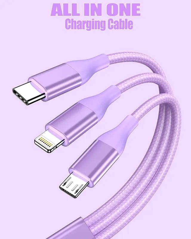 AICHUA Multi Charging Cable 2Pack 4FT 3 iPhone18-5 – product photo 4 of 6