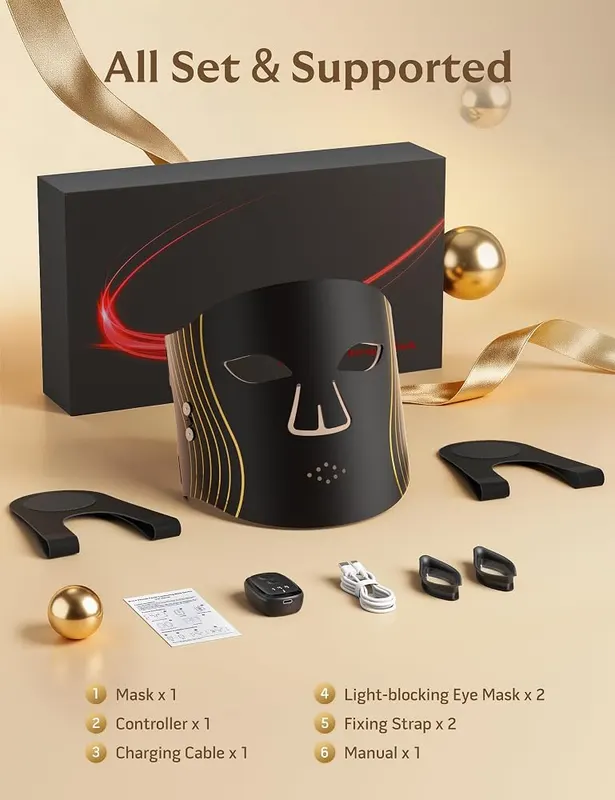 Aimilove Red Light Therapy Mask – Full face coverage design