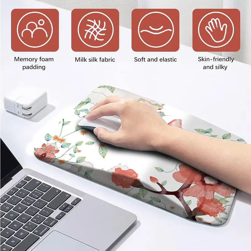 AIMSA Ergonomic Mouse Pad Wrist Rest Support – Optimal Size - The size of the wrist