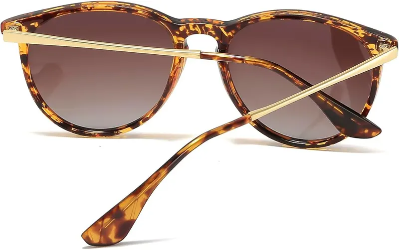 aisswzber Vintage Round Polarized Sunglasses – product photo 7 of 7