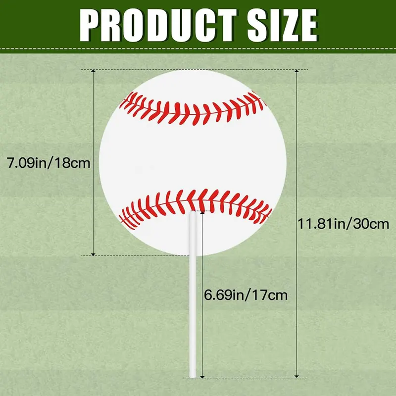 AKAIXI 12pcs Baseball Handheld Fans Bulk – Enhance Baseball Atmosphere