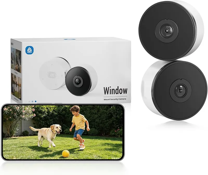 AKINGUAR 2K 3MP Window Security Camera