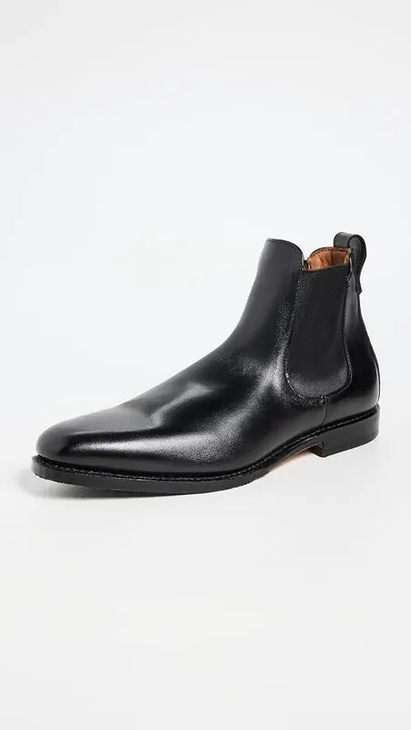 Allen Edmonds Mens Liverpool Black Plain Toe Oxfords – product photo 2 of 4