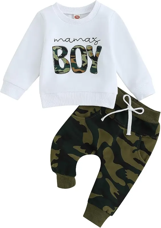 allshope Baby Boy Fall Clothes Set Long 2T