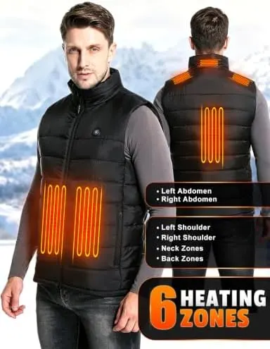 ALSOMTEC Heated Vest – Three heat level settings