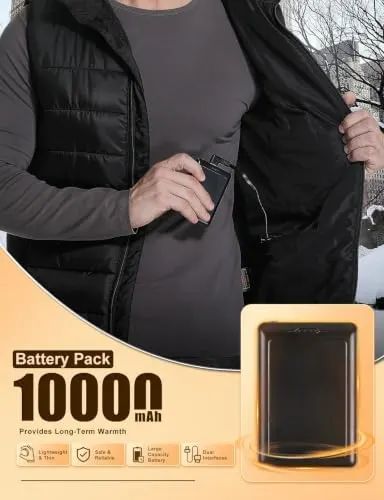 ALSOMTEC Heated Vest – USB port to charge phones