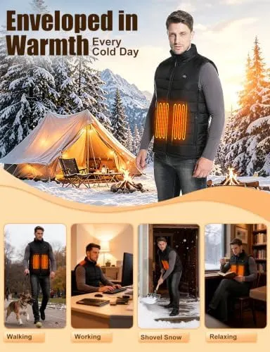 ALSOMTEC Heated Vest – Lightweight soft-lined vest