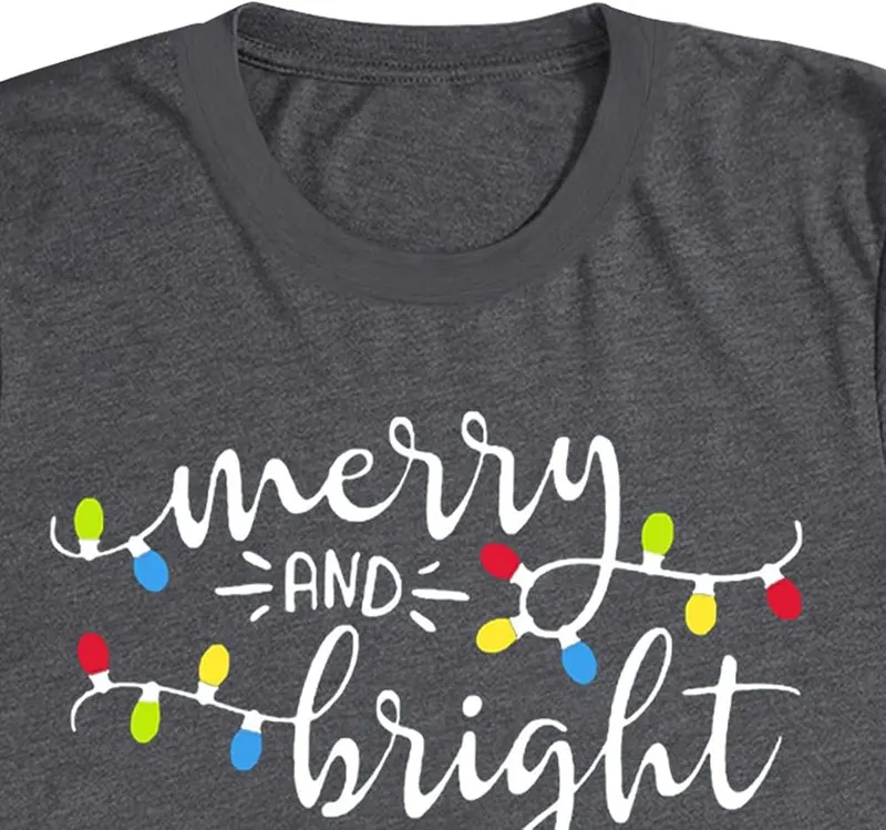 Aluvee Womens Christmas Shirt – Christmas tee shirts is perfect for school, office
