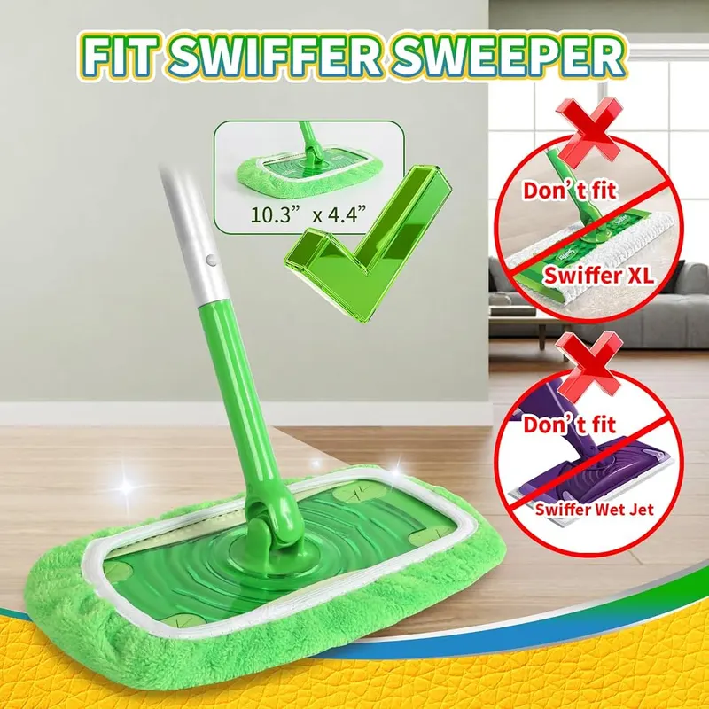 AmaVins Reusable Microfiber Mop Pads Compatible – High Quality with Deep Cleaning
