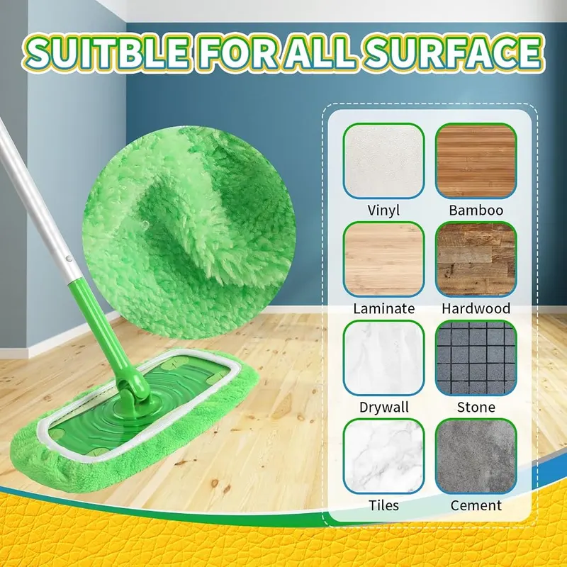 AmaVins Reusable Microfiber Mop Pads Compatible – Fits All Types of Floors