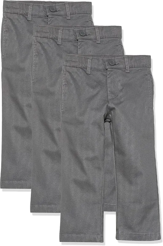 Amazon Essentials Boys’ School Uniform Straight-Fit Flat-Front Chino – Uniform Essentials