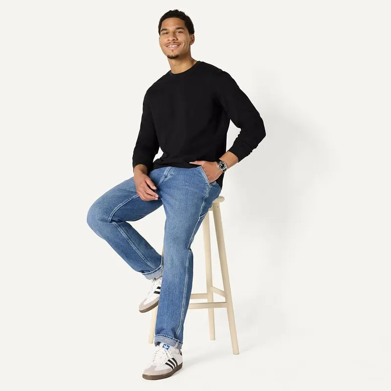 Amazon Essentials Men’s Relaxed Fit Long Sleeve Cotton – Relaxed Tee