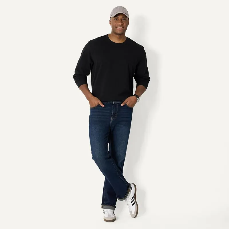 Amazon Essentials Men’s Relaxed Fit Long Sleeve Cotton – Length