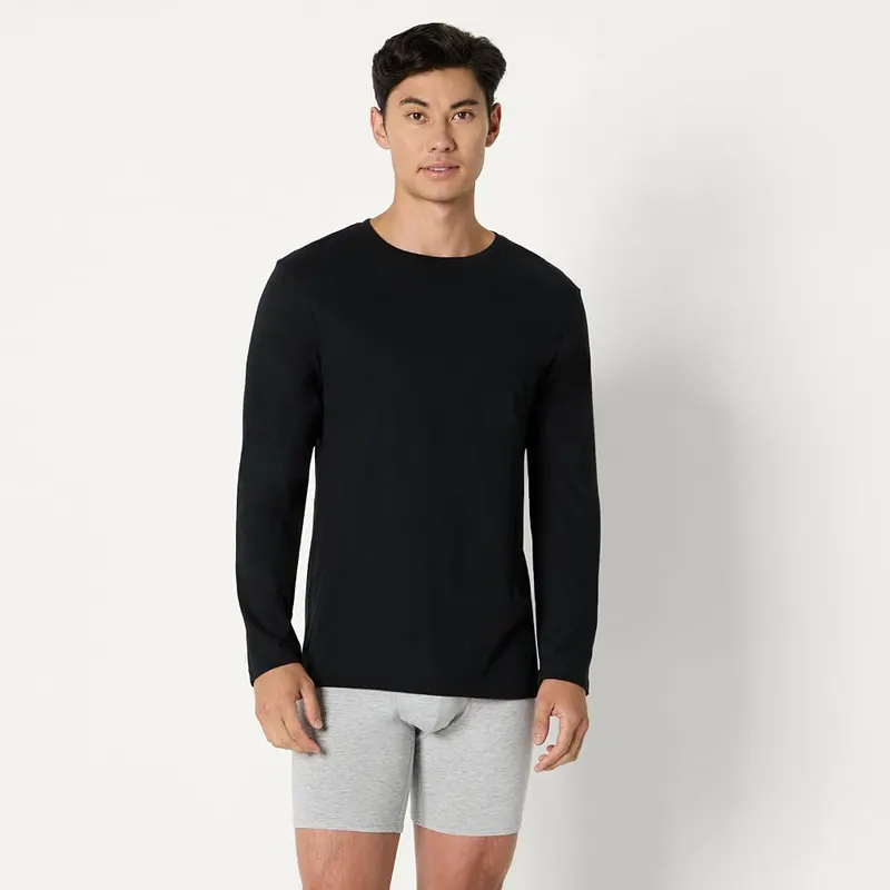 Amazon Essentials Men’s Slim Fit Crewneck Undershirts Black/White – Details