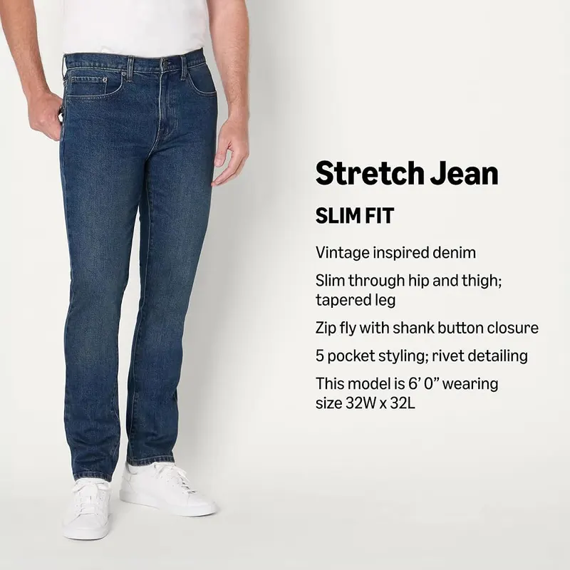 Amazon Essentials Men’s Slim-Fit Jeans 5-Pocket – Style
