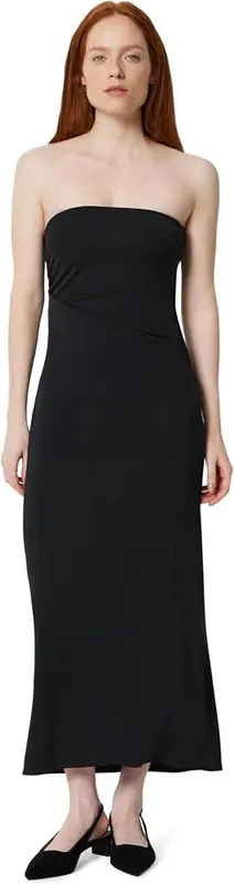 Amazon Essentials Women’s Slim-Fit Matte Jersey Strapless Maxi Black in Black