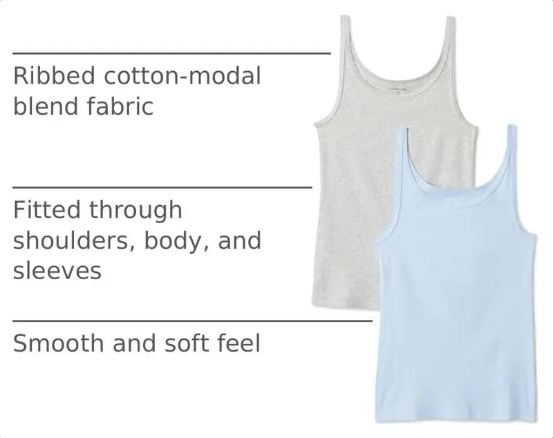 Amazon Essentials Women’s Slim-Fit Thin Strap Tank Top Large – Everyday Tank