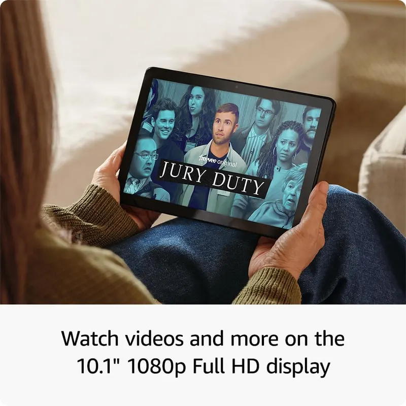 Amazon Fire HD 10 tablet – Thin, light, durable — Tap into entertainment from