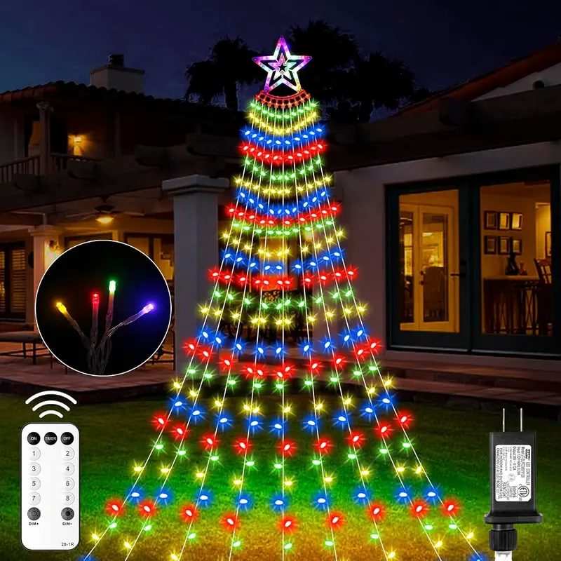 AMIPEPE Christmas Decorations Star Lights in Multicolor