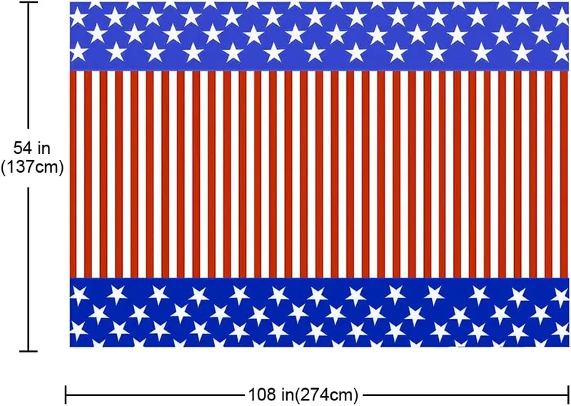 Amocytec 2 Pack Fourth of July Plastic – Fourth of July Plastic Tablecloth