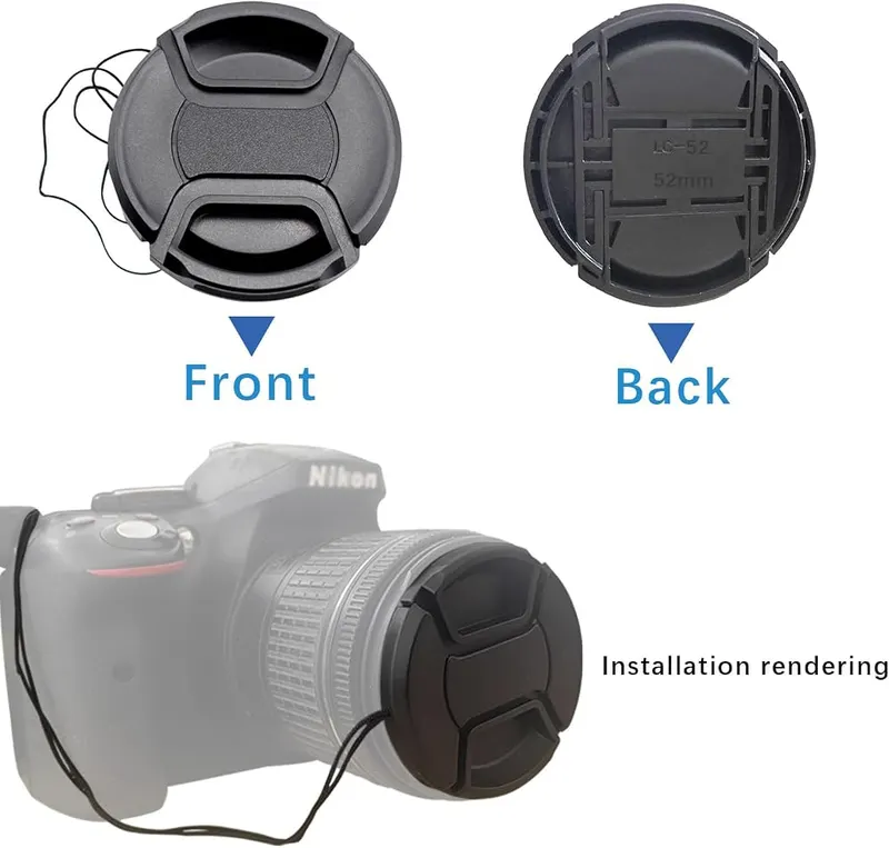 AMOPOFO 52mm Camera Lens Cap Compatible – Suitable 1
