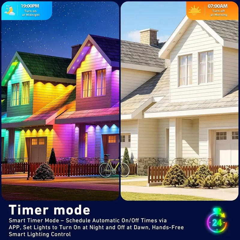 AMURTH 600FT Permanent Outdoor Lights RGB+IC Lights – product photo 3 of 7