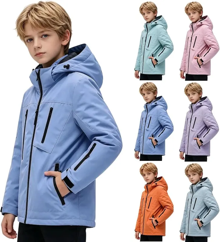 ANANASURF Kid’s Ski Jacket Winter Coat Boy’s in Blue