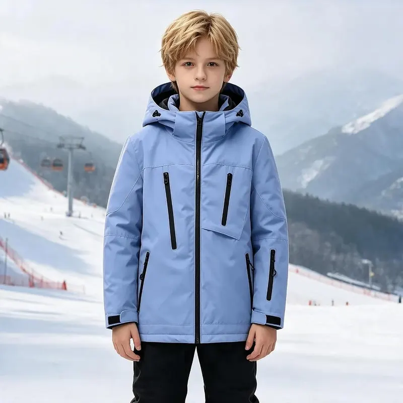 ANANASURF Kid’s Ski Jacket Winter Coat Boy’s – Water resistant and windproof outer shell
